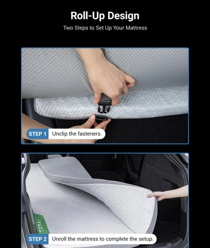 Tesla Model Y için Memory Foam Kamp Yatağı