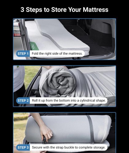 Tesla Model Y için Memory Foam Kamp Yatağı