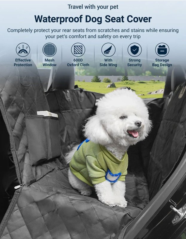 Tesla Model 3/Y için Köpek Koltuğu Kılıfı Örtüsü