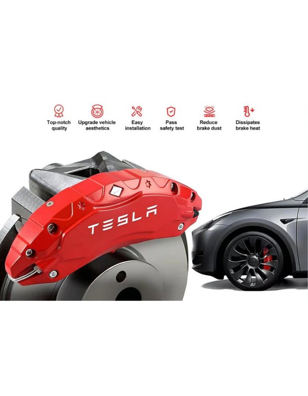 Tesla Model Y Long Range Uyumlu 19/20 inch Fren Kaliper Kapağı