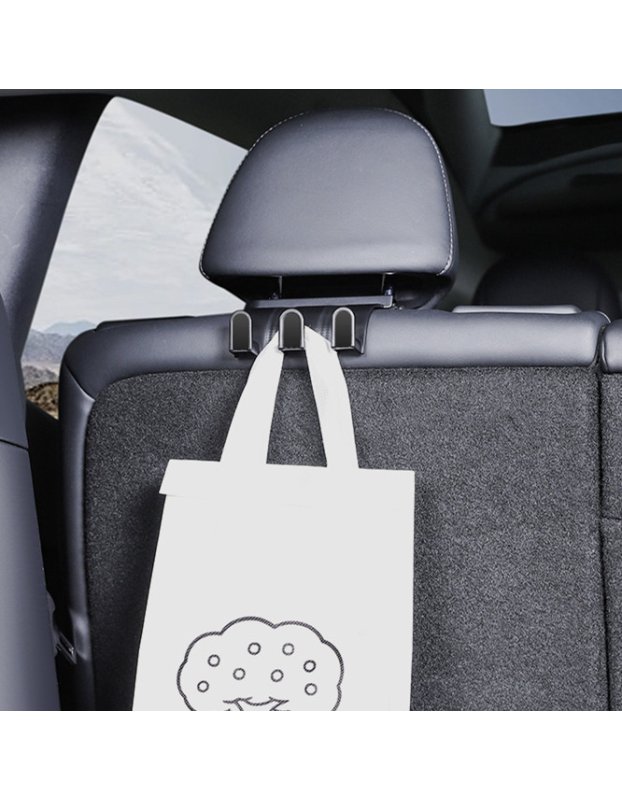 Tesla Model Y / 3 İle Uyumlu Koltuk Arkası 3 Kancalı Askı