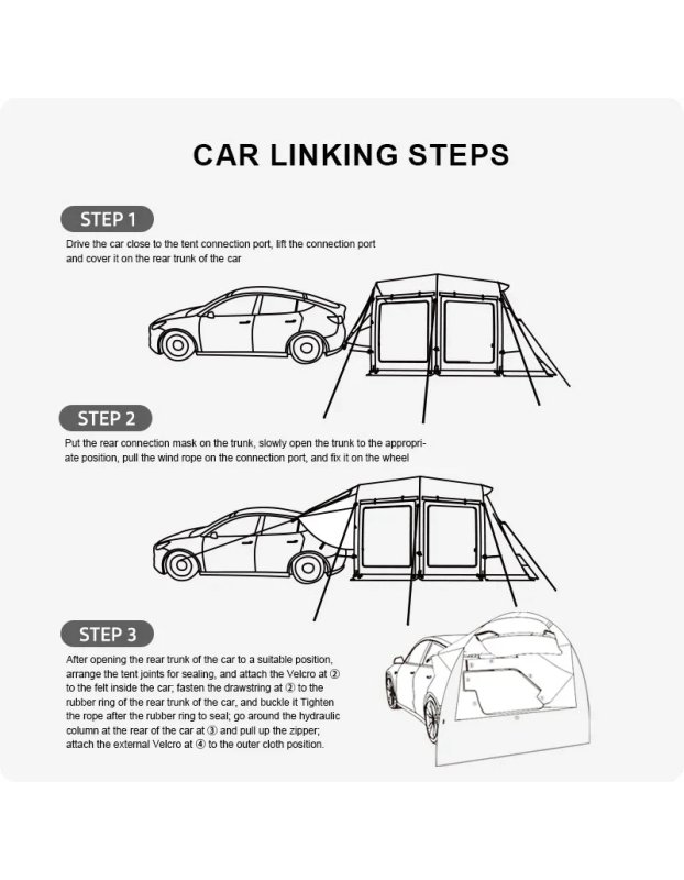 Tesla Model Y, Juniper yeni Model Y ve Birçok Araç ile uyumlu Çadır ve Örtüsü
