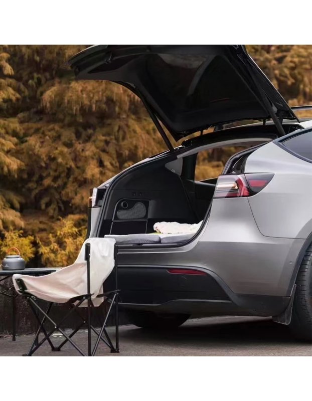 Tesla Model Y ve Juniper Yeni Model Y ile Uyumlu TEMAI 16L Kapasiteli Mini Buzdolabı, Çift Bölmeli Soğutma ve Dondurma Özellikli, LED Ekranlı