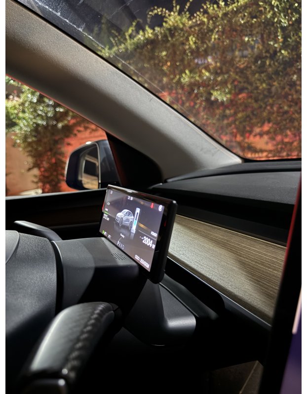 Tesla Model Y ve Model 3 ile uyumlu araç Gösterge Ekranı, CarPlay ve Android