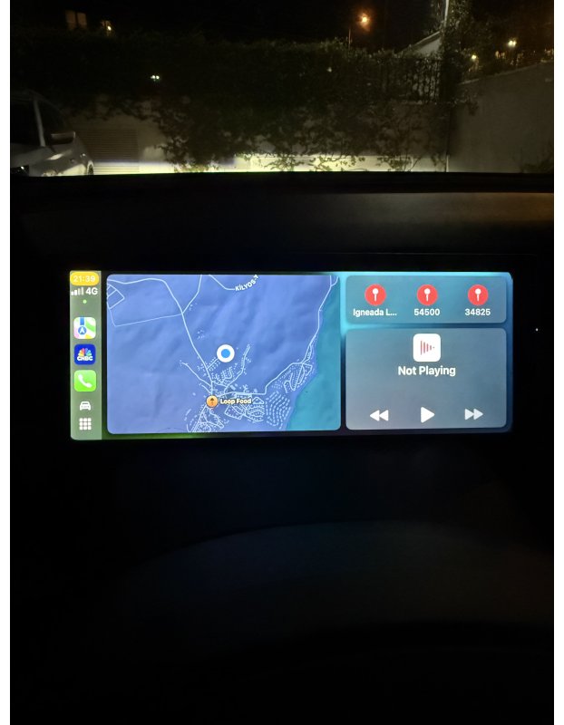 Tesla Model Y ve Model 3 ile uyumlu araç Gösterge Ekranı, CarPlay ve Android