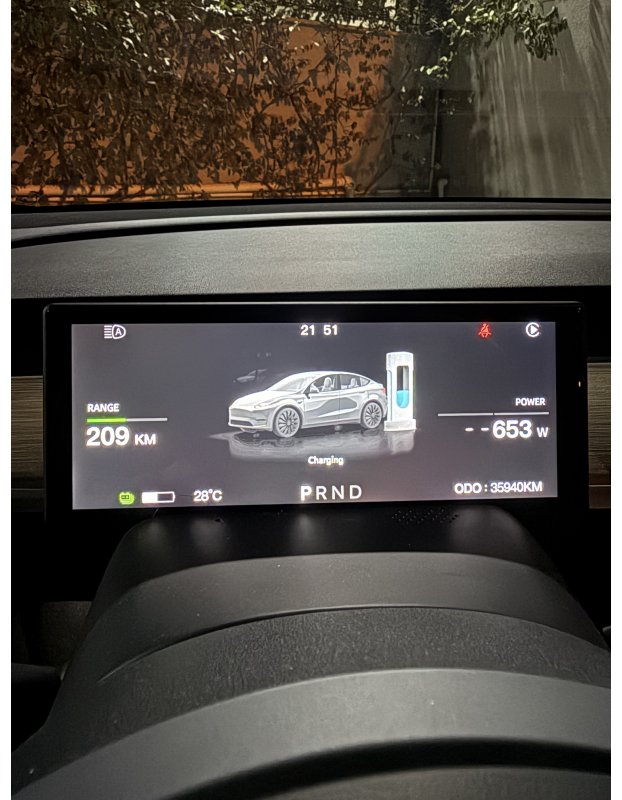 Tesla Model Y ve Model 3 ile uyumlu araç Gösterge Ekranı, CarPlay ve Android