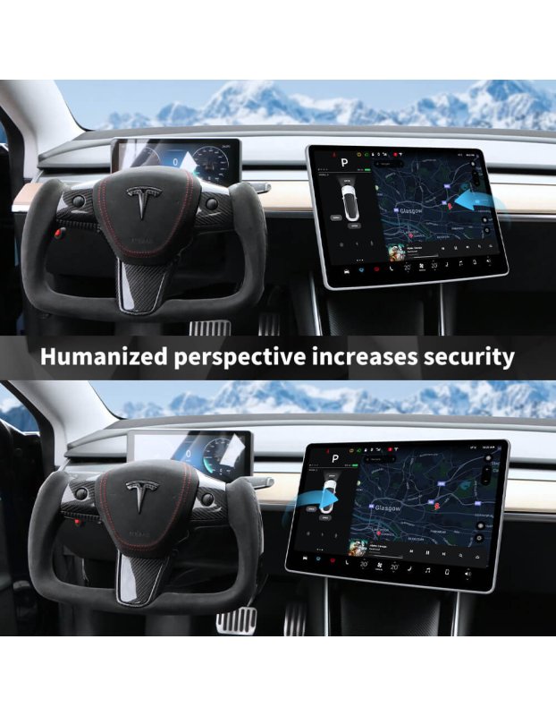 Tesla Model Y ve Model 3 ile uyumlu Ekran döndürme kiti