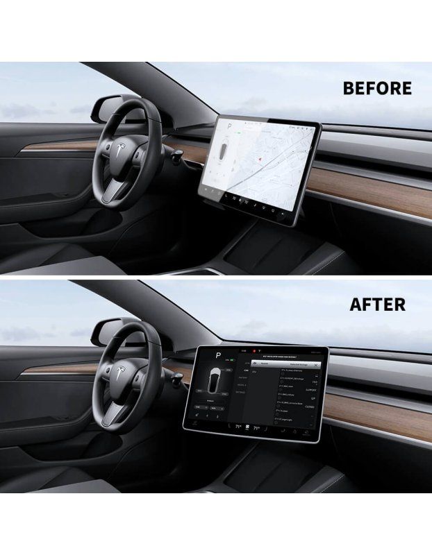 Tesla Model Y ve Model 3 ile uyumlu Ekran döndürme kiti