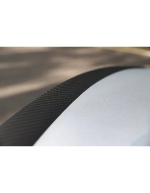 Tesla Model Y ve Model 3 ile uyumlu Gerçek Karbon Fiber Kanat/Spoiler